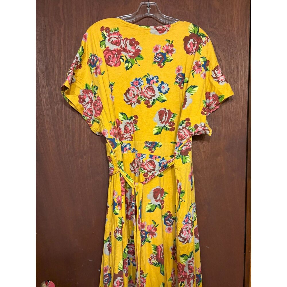 Matilda Jane yellow and floral s/s dress Size XXL